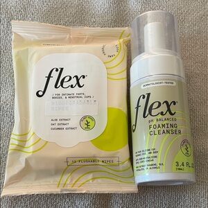 NWOT Flex Intimate Care Set - Foaming Cleanser and Wipes
